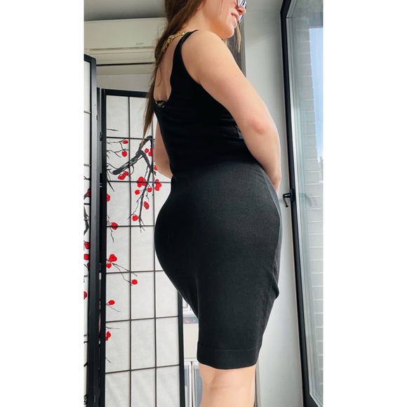 Donna Karan New York Gold Label Elastic Black Dress - Picture 13 of 16